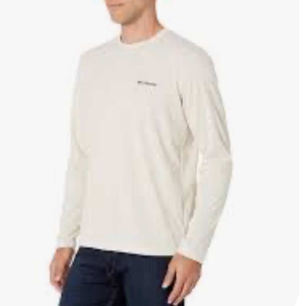 Columbia Men's Off-White Long Sleeve Tee